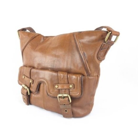 Stone Mountain Accessories Handbags - DONATED Brown Stone Mountain leather purse